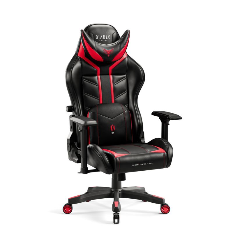 Fotel Gamingowy Obrotowy Diablo X-Ray 2.0 czarno-czerwony 1 szt