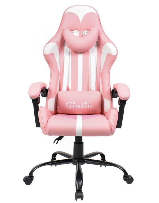 Fotel gamingowy różowy Giulia Pink 1 szt