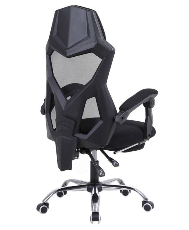 Fotel gamingowy YODA BLACK z podnóżkiem 1szt