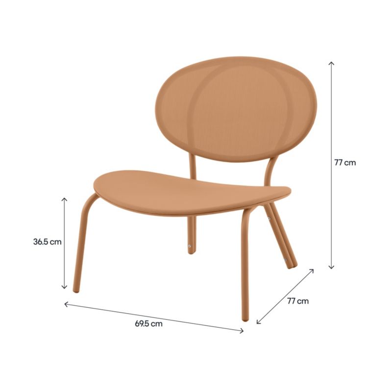 Fotel GoodHome Matola pomarańczowy