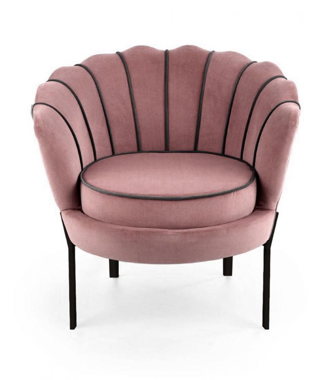 Fotel Halmar ANGELO VELVET różowy 1 szt
