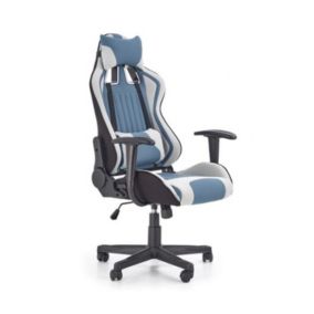 Fotel Halmar gamingowy CAYMAN jasno szary/turkusowy 1 szt