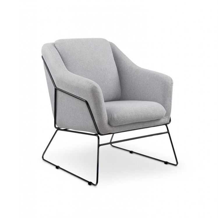 Fotel Halmar SOFT 2 jasnoszary/czarny 1 szt