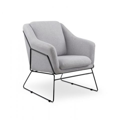 Fotel Halmar SOFT 2 jasnoszary/czarny 1 szt