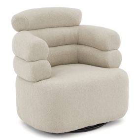 Fotel obrotowy MebleMWM MY-6492 Now or never 06 boucle beż 1 szt.