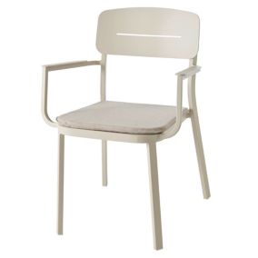 Fotel ogrodowy aluminiowy GoodHome Santorin beżowy