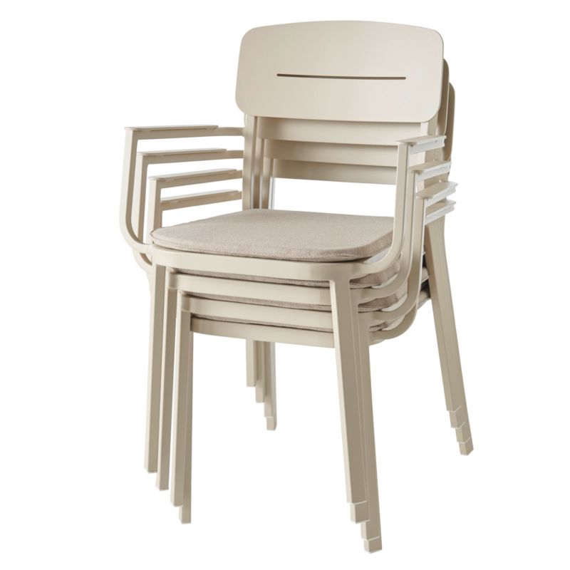 Fotel ogrodowy aluminiowy GoodHome Santorin beżowy