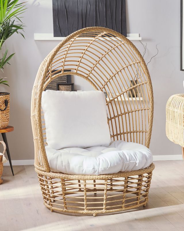 Fotel ogrodowy Lido Rattan Beżowy 1 szt.
