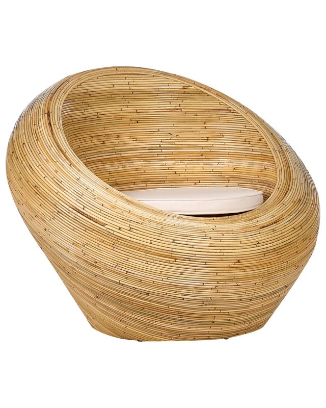 Fotel ogrodowy Maiori Rattan Naturalny 1 szt.