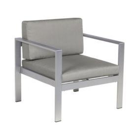 Fotel ogrodowy Salerno Metal Ciemnoszary 1 szt.