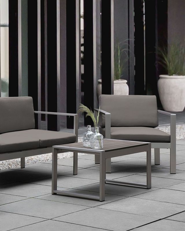 Fotel ogrodowy Salerno Metal Ciemnoszary 1 szt.