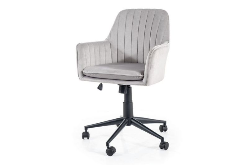 Fotel Signal biurowy Q-886 VELVET jasnoszary 1 szt
