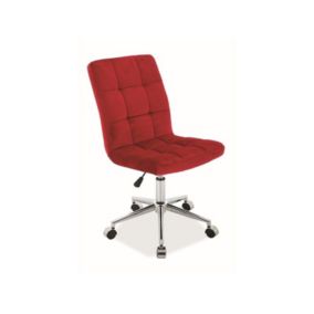 Fotel Signal dla dziecka Q-020 VELVET bordowy 1 szt
