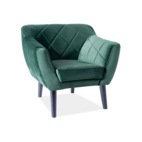 Fotel Signal KARO 1 VELVET zielony 1 szt