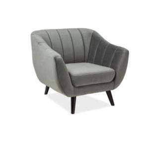 Fotel Signal tapicerowany ELITE 1 VELVET szary 1 szt