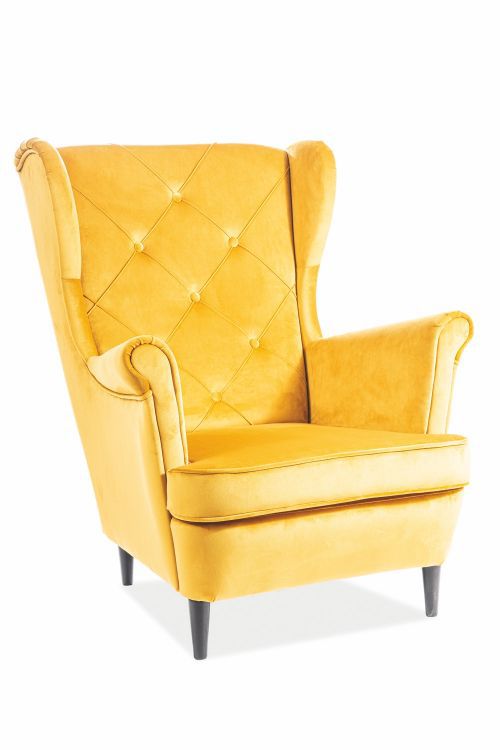 Fotel Signal uszak LADY VELVET curry 1 szt
