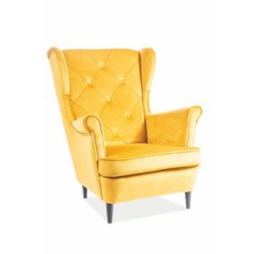 Fotel Signal uszak LADY VELVET curry 1 szt