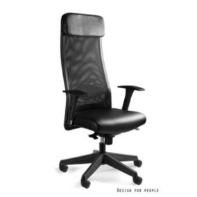 Fotel Unique biurowy ARES SOFT czarny/ekoskóra 1 szt