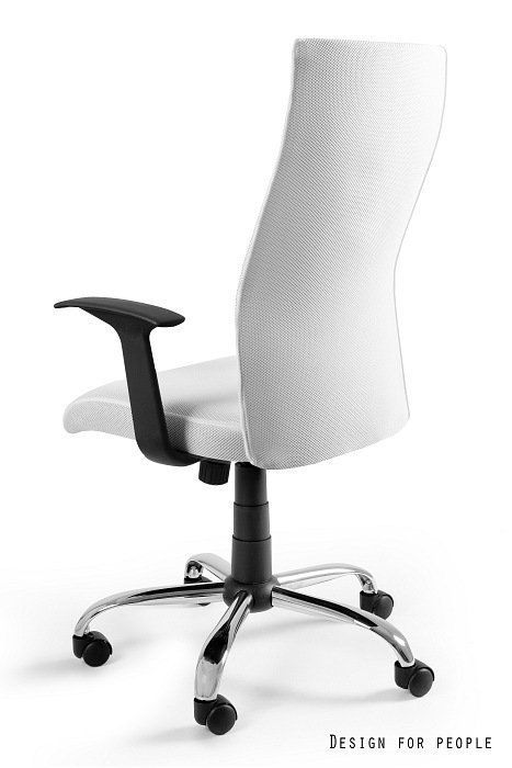 Fotel Unique biurowy BLACK ON BLACK biały 1 szt