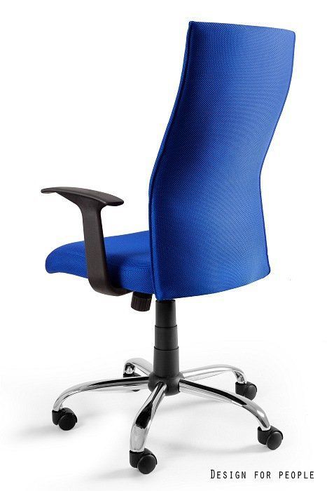 Fotel Unique biurowy BLACK ON BLACK niebieski 1 szt