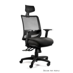 Fotel Unique biurowy SAGA PLUS czarny 1 szt