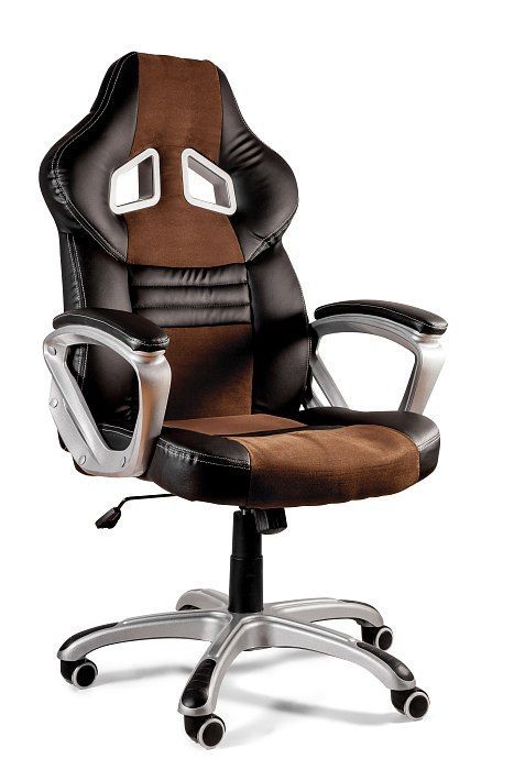 Fotel Unique gamingowy DYNAMIQ V15 czarny/brązowy 1 szt