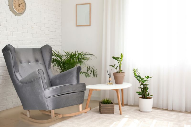 Fotel uszak do salonu bujany Family Meble ARI pudrowy róż 1szt