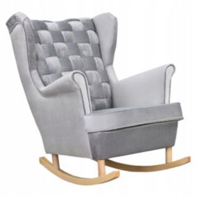 Fotel uszak do salonu bujany Family Meble Carol siwy 1szt