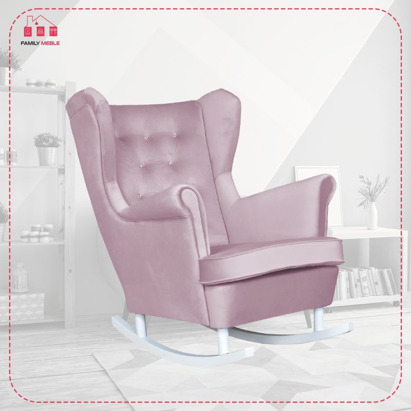 Fotel uszak do salonu bujany Family Meble Diana liliowy 1szt