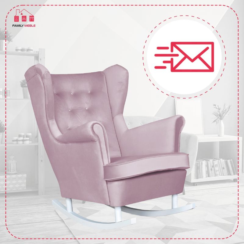 Fotel uszak do salonu bujany Family Meble Diana liliowy 1szt