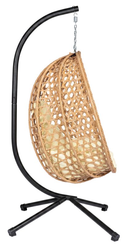 Fotel wiszący FUNFIT garden kokon huśtawka 150kg składana 1szt.