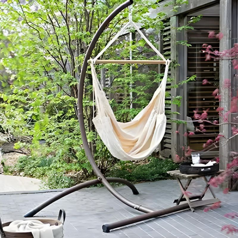 Fotel wiszący ogrodu bujany kokon krzesło brazylijskie huśtawka boho