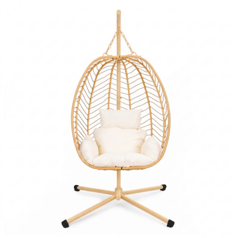Fotel wiszący typu kokon Renovey 0T24R1023-B, kolor boho, 1 szt.