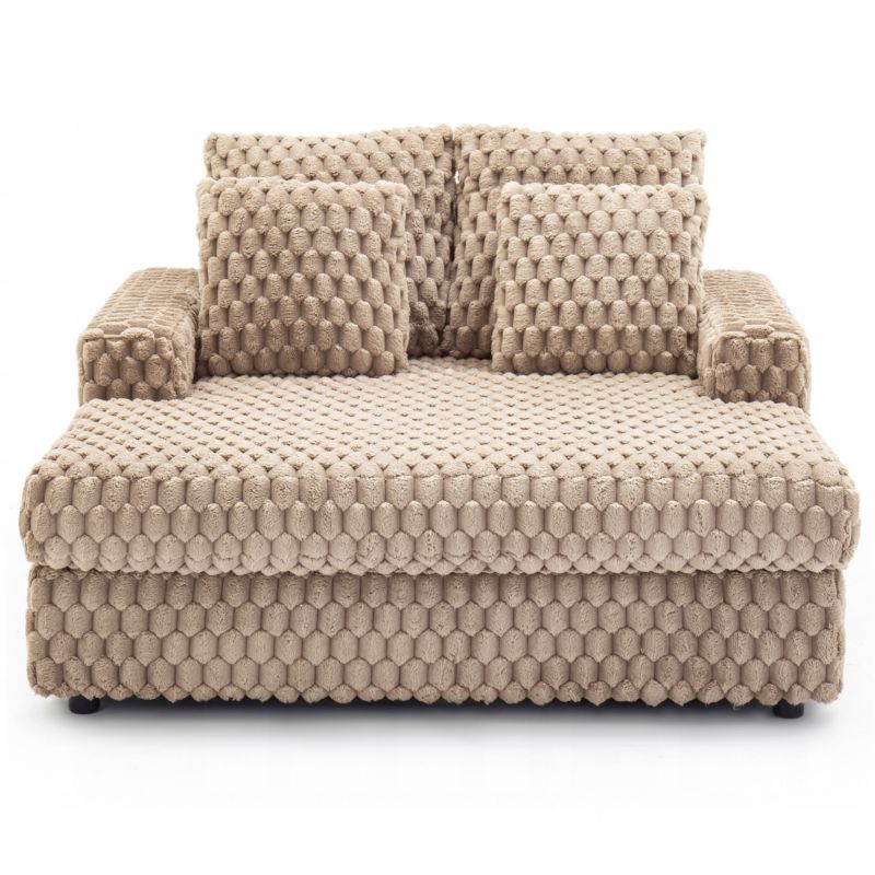Fotel Wypoczynkowy Sofa Kobel Mebel Elite Pluszowy Beżowy 1 szt