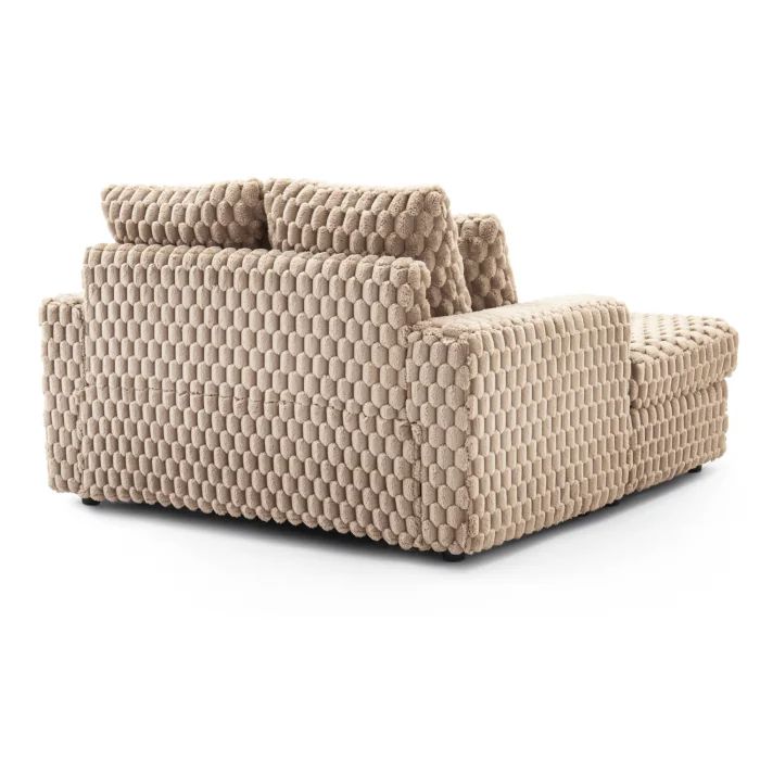 Fotel Wypoczynkowy Sofa Kobel Mebel Elite Pluszowy Beżowy 1 szt