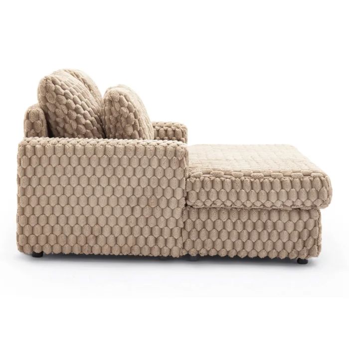 Fotel Wypoczynkowy Sofa Kobel Mebel Elite Pluszowy Beżowy 1 szt
