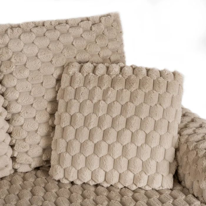 Fotel Wypoczynkowy Sofa Kobel Mebel Elite Pluszowy Beżowy 1 szt