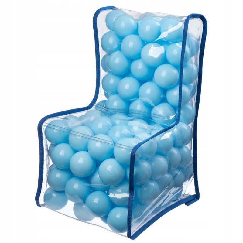 Fotelik KADAX Dla Dzieci Krzesełko Piłki Niebieskie 56cm 1szt.