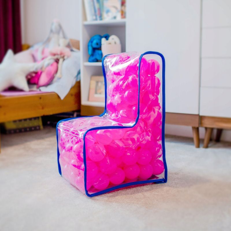 Fotelik KADAX Dla Dzieci Krzesełko Piłki Różowe 56cm 1szt.
