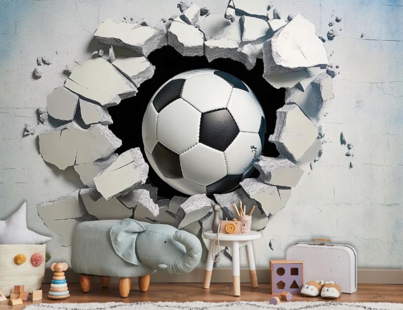 Fototapeta Dla Dzieci Piłka Nożna WALLARENA 350x250 cm Tapeta Na Flizelinie 1 szt.