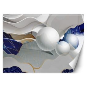 Fototapeta Feeby Abstrakcja 3D fale i kule  150x105 1 szt