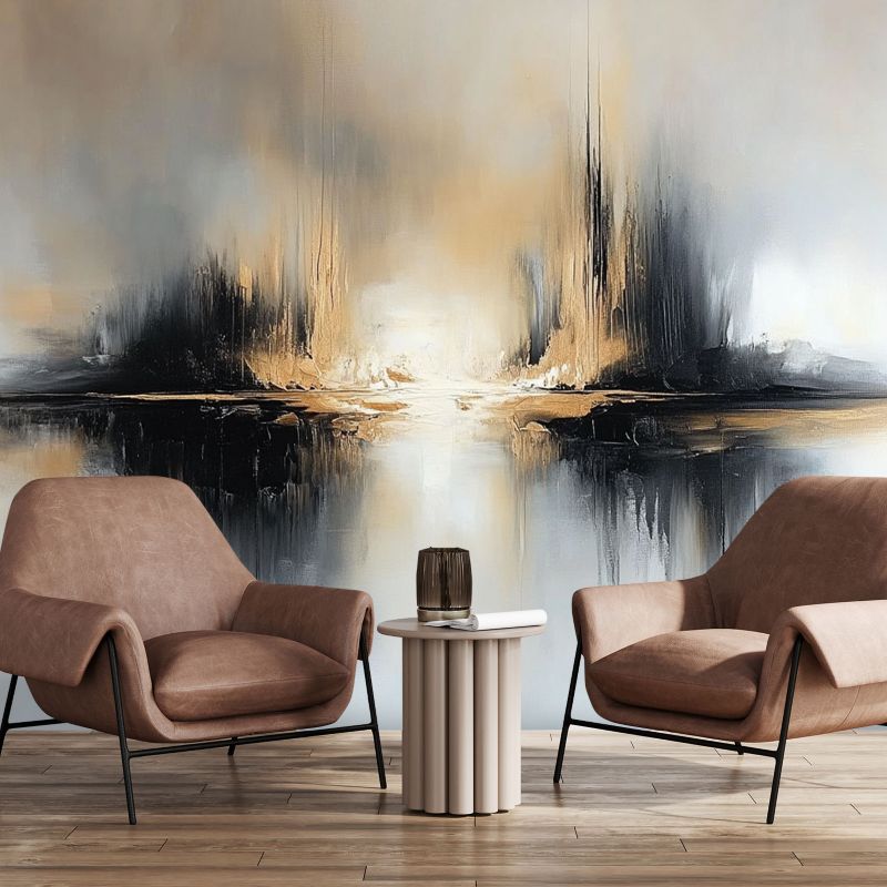 Fototapeta Feeby Abstrakcja Beżowo Szara  100x70 1 szt