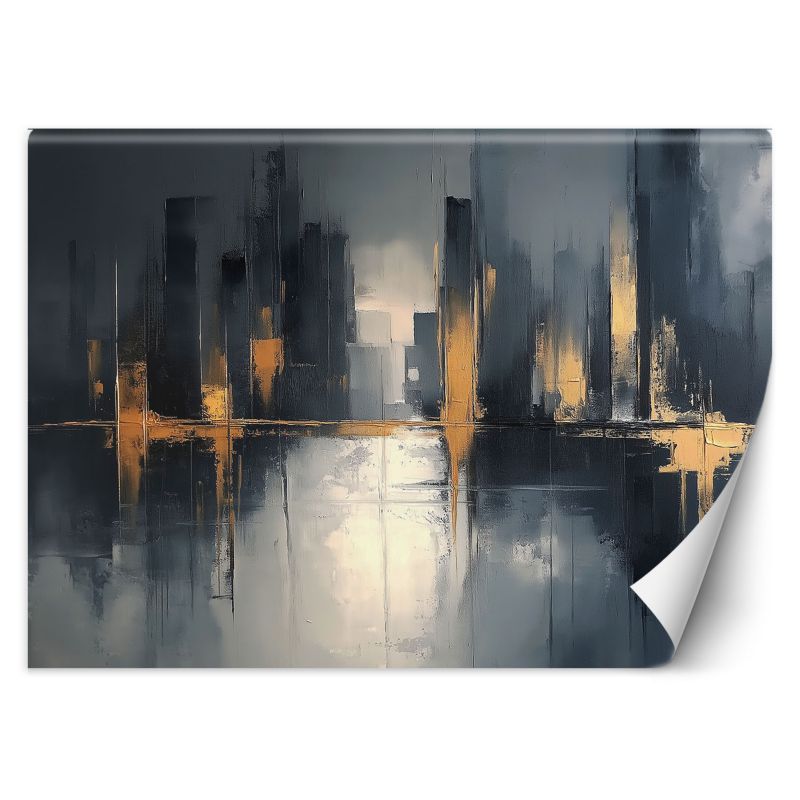 Fototapeta Feeby Abstrakcja Czarno Złota  450x315 1 szt