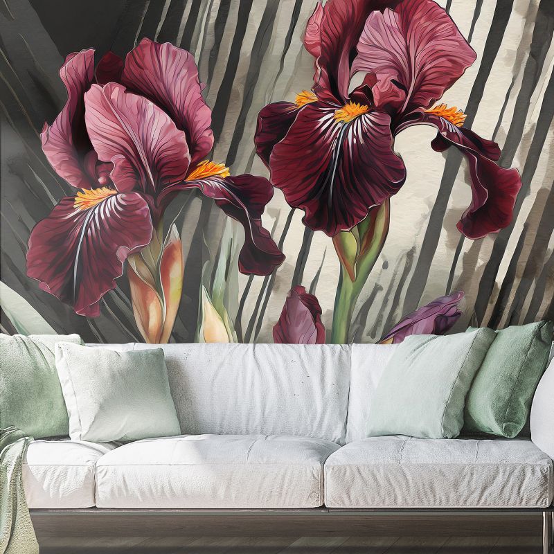 Fototapeta Feeby Abstrakcja czerwone kwiaty  250x175 1 szt