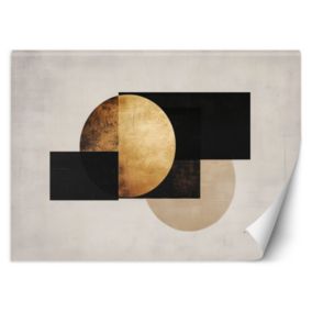 Fototapeta Feeby Abstrakcja Geometryczna Szaro Zlota  300x210 1 szt
