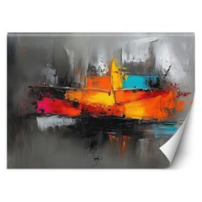 Fototapeta Feeby Abstrakcja Kolorowa na szarym tle  100x70 1 szt