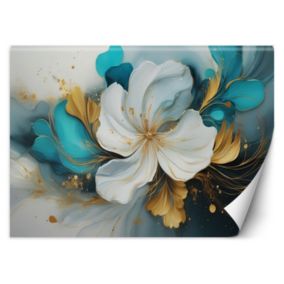 Fototapeta Feeby Abstrakcja Kwiat Turkusowy  200x140 1 szt