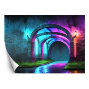 Fototapeta Feeby Abstrakcja tunelu neonowego  350x245 1 szt