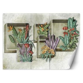 Fototapeta Feeby Abstrakcja z kwiatami i roślinami  300x210 1 szt