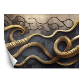 Fototapeta Feeby Abstrakcja złotego węża  150x105 1 szt